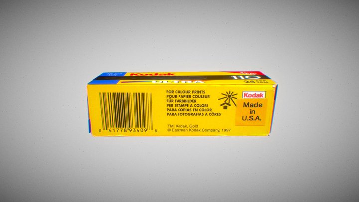 Kodak Film Package 3D Model