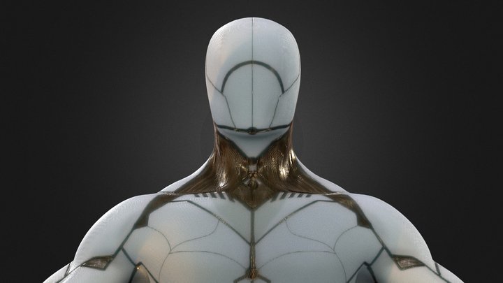 Futuristic Male Body Sculpt 3D Model