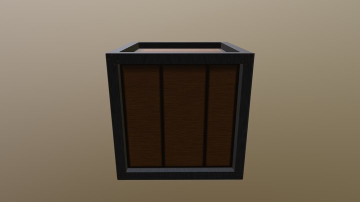 Crate 3D Model