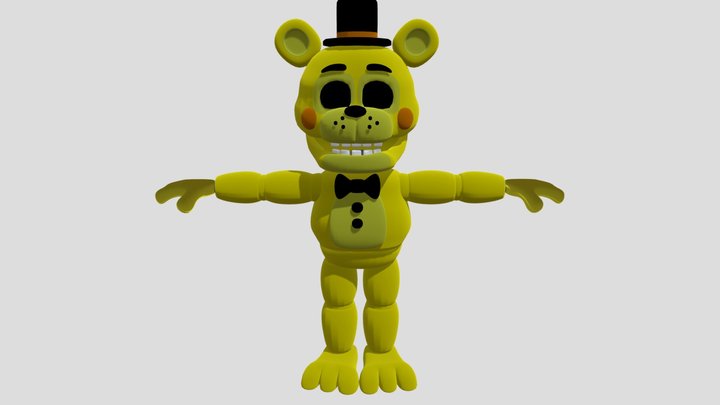 golden toy freddy – Free 3D Model STL