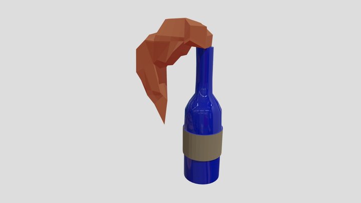 Sketchbookwk6 molotov cocktail 3D Model