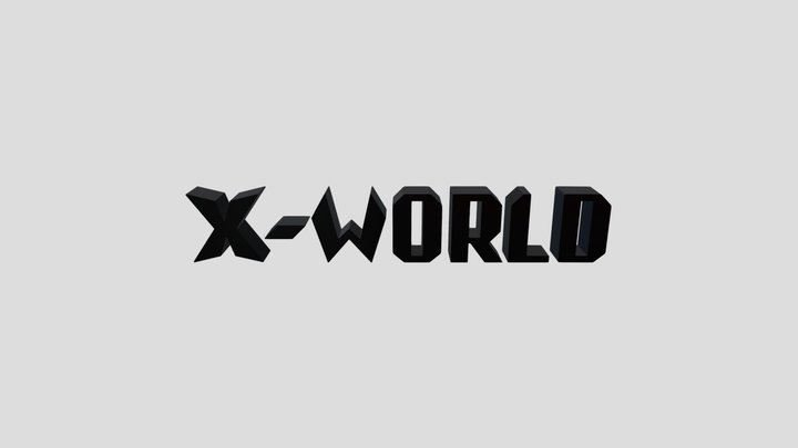 X-WORLD Font Animation 3D Model