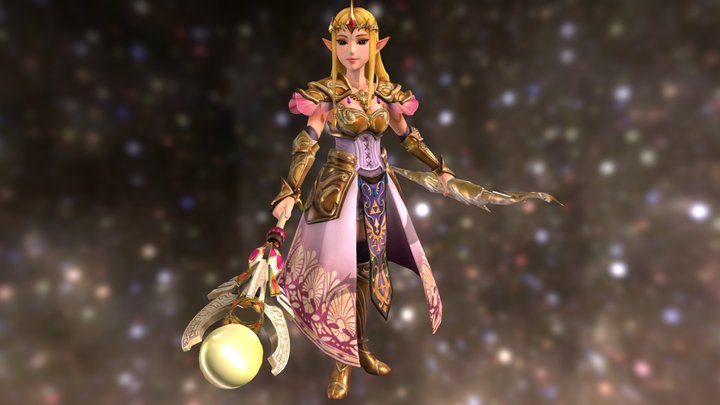 Princess Zelda - Hyrule Warriors 3D Model
