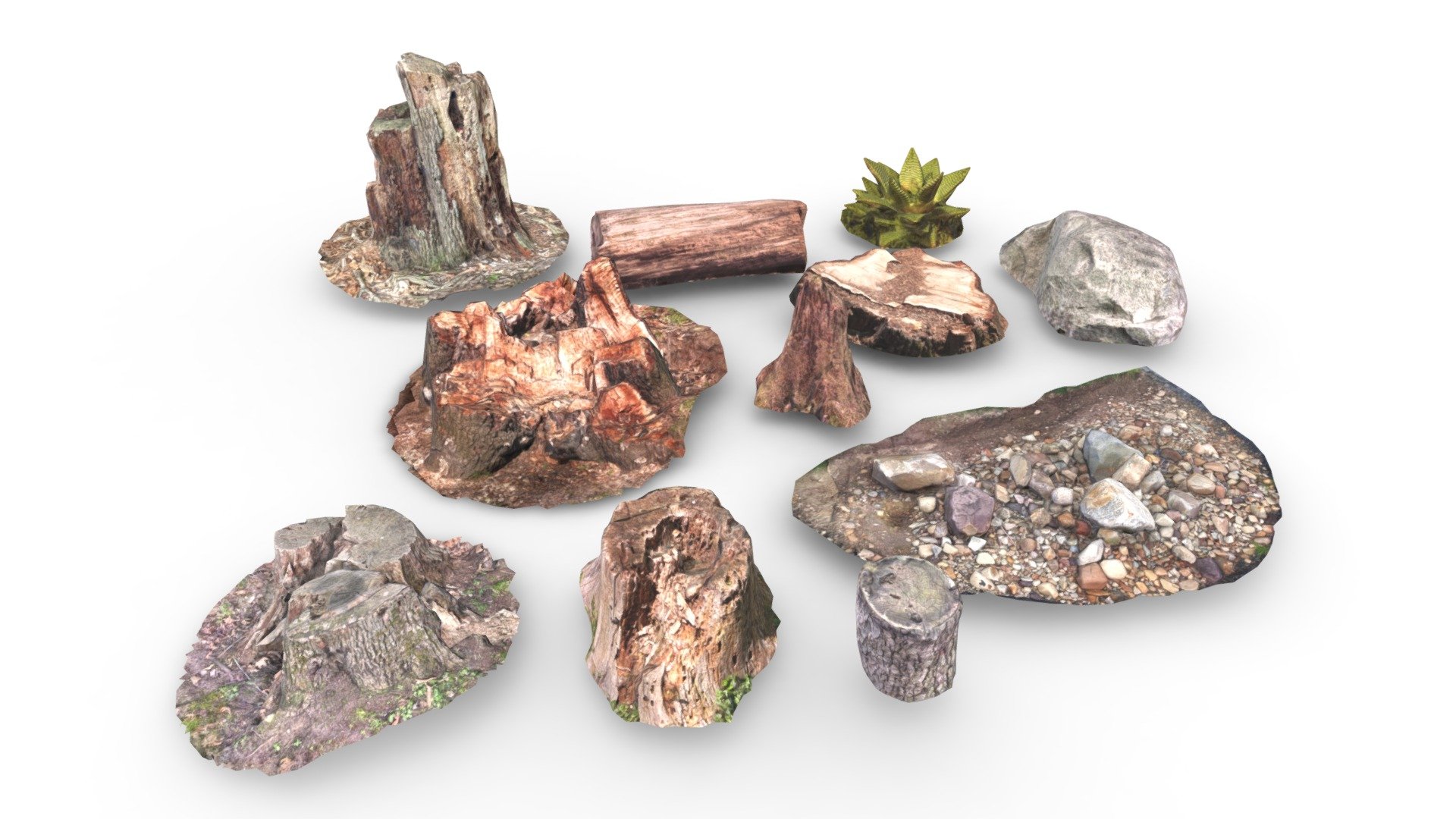 Environment Asset Pack (Game Ready / PBR) - Buy Royalty Free 3D model ...