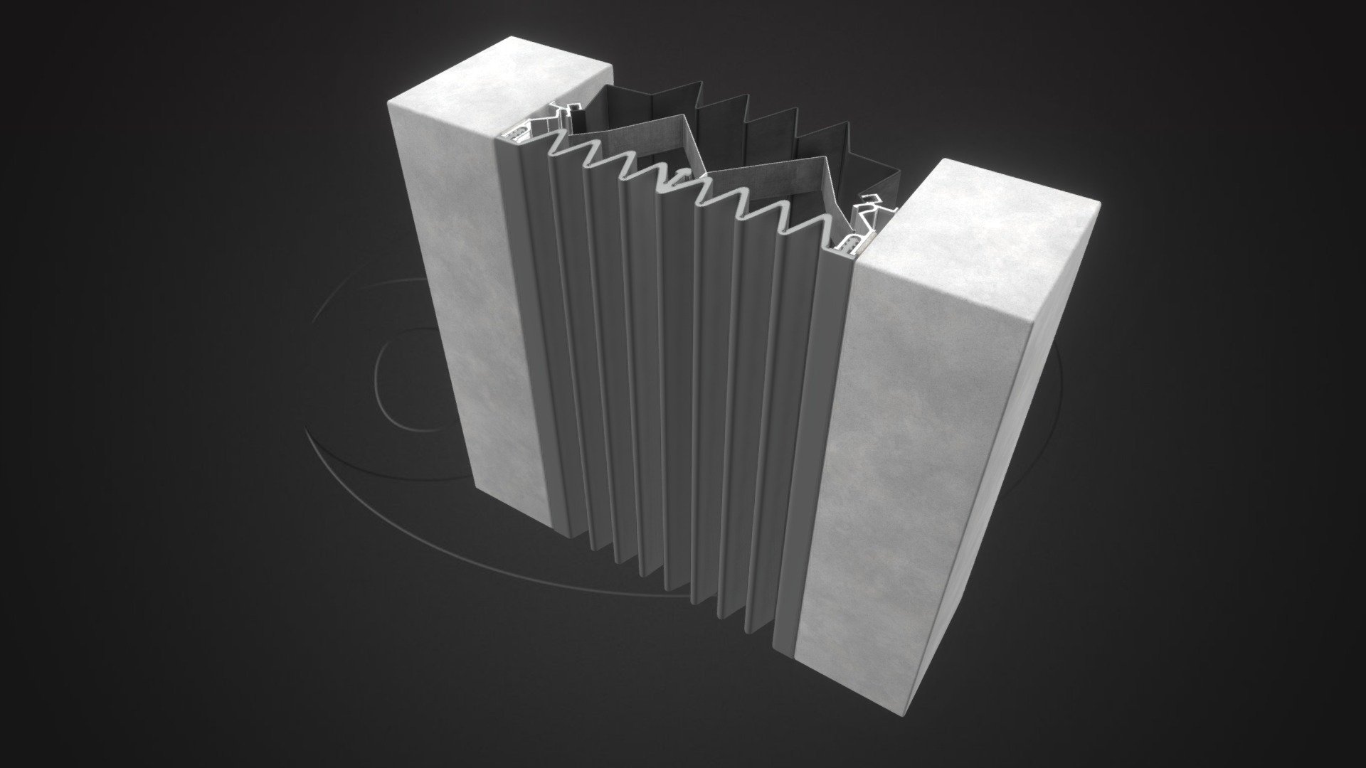 SC225 – vertical seismic joint cover for facades