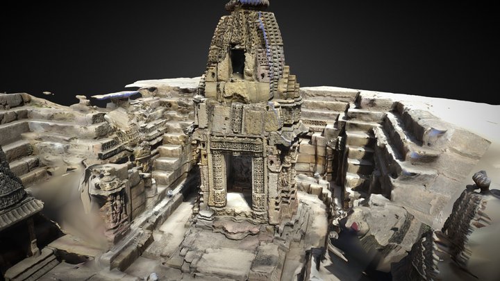 Architectural Detail, Sun Temple Modhera, India 3D Model