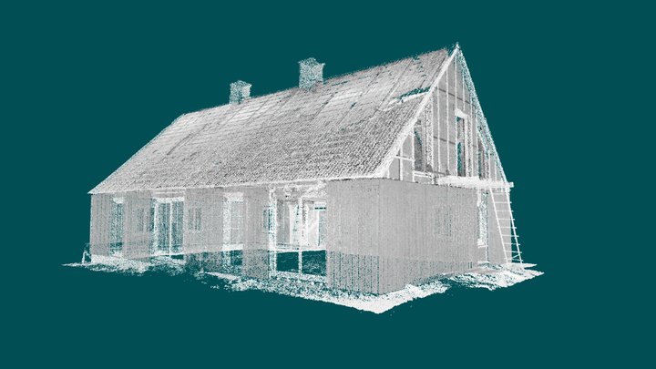 Lauku māja 2, Punktu mākonis 3D Model