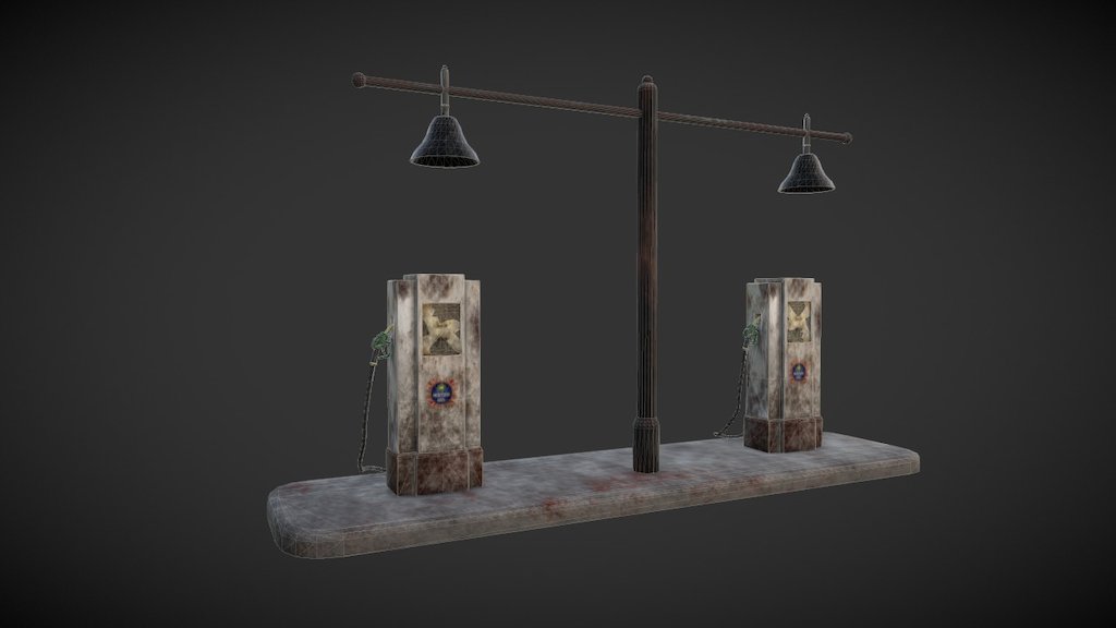 Gas station distributors 3D model by 3DGE (the_game322) [c212539