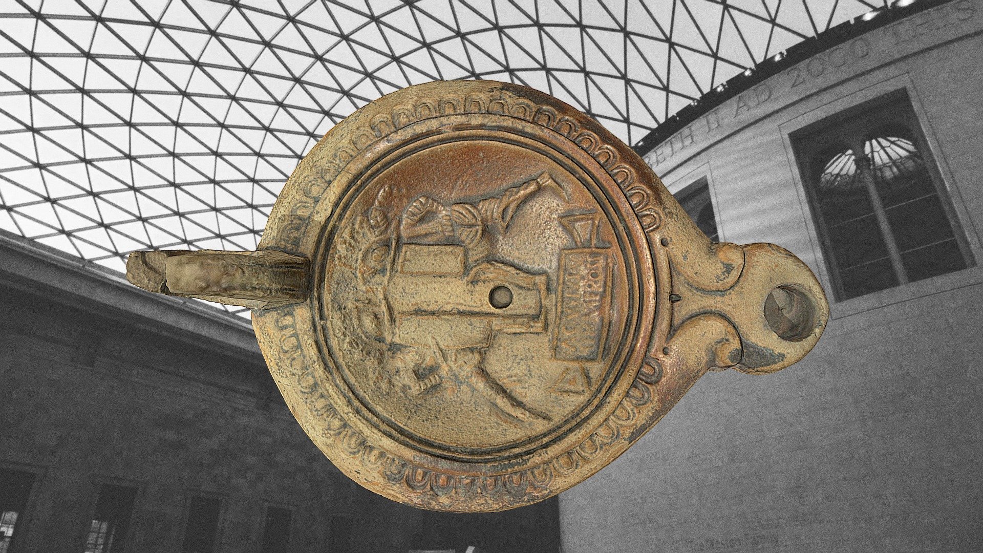 ROMAN OIL LAMP - BRITISH MUSEUM