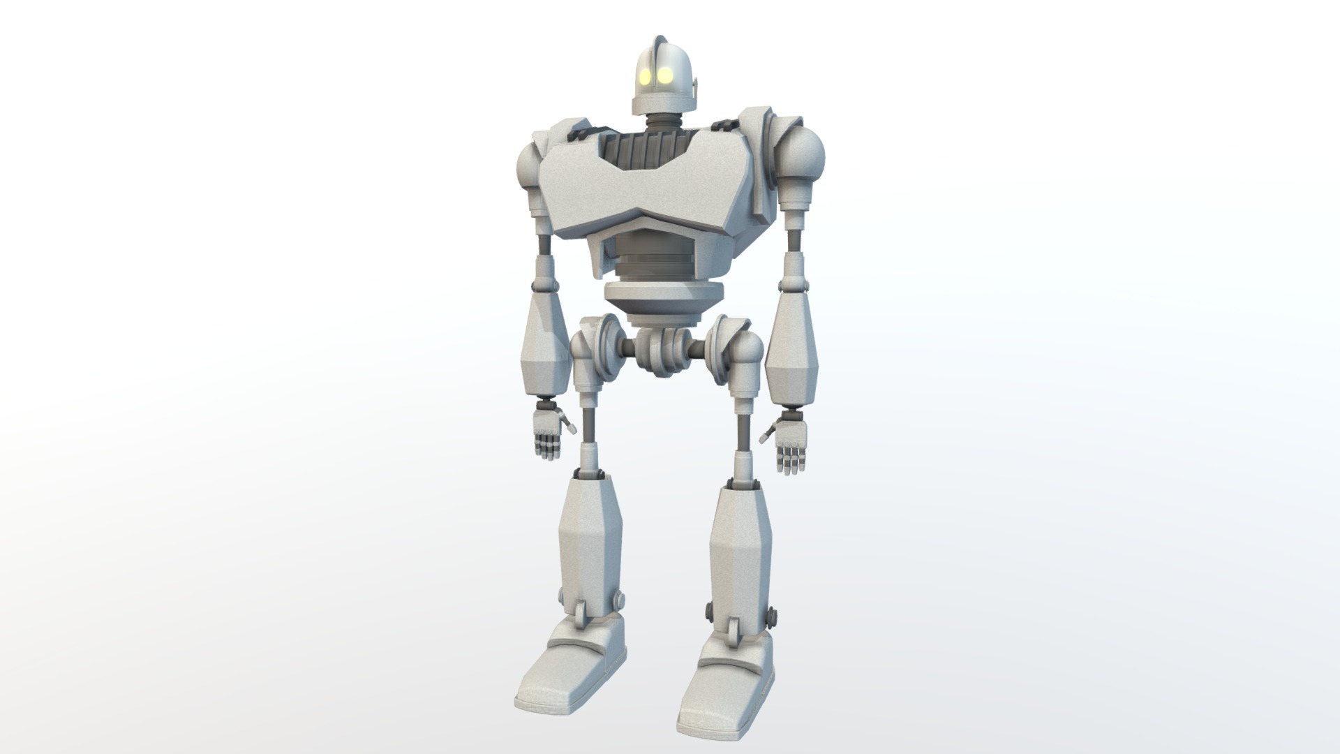 3D model Iron Giant - This is a 3D model of the Iron Giant. The 3D model is about a robot with a white background.