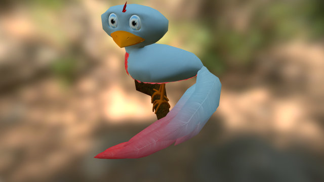 Bird Toon 3D Model