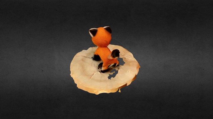 Red panda crochet 3 3D Model