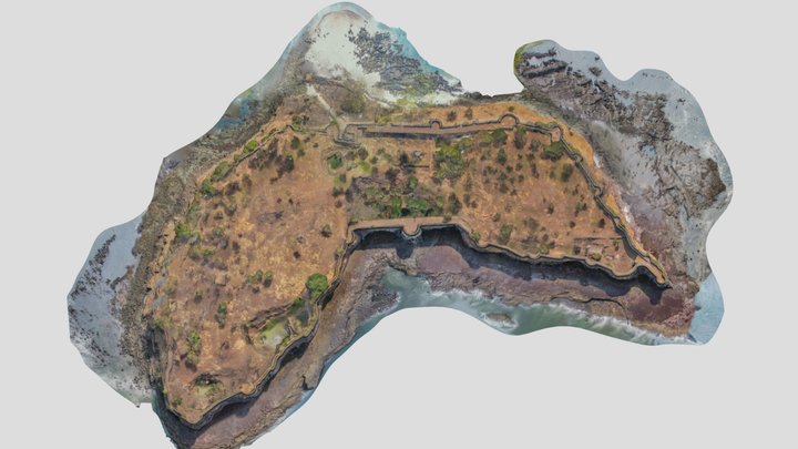 Suvarnadurg UNISCO world Heritage site 3D Model