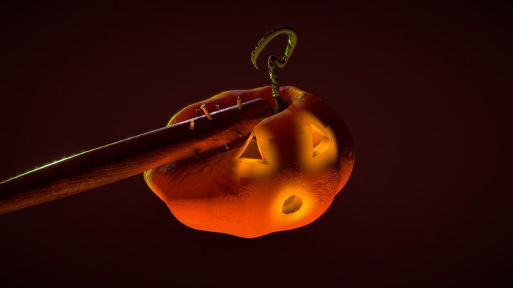Pumpkin WITH TACO DA CRIATIVIDADE 3D Model