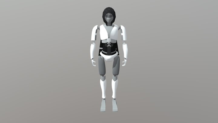 Robot Character 3D Model