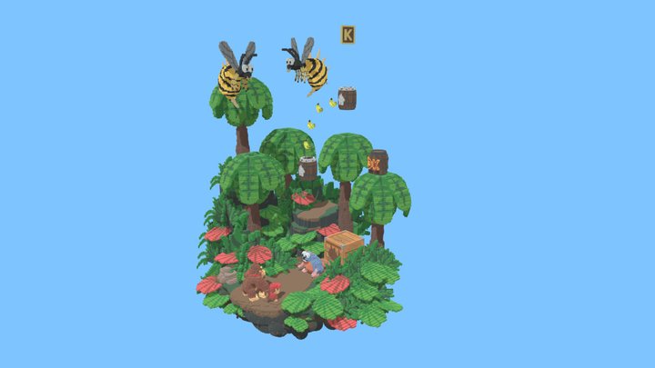 Donkey kong country 3D Model