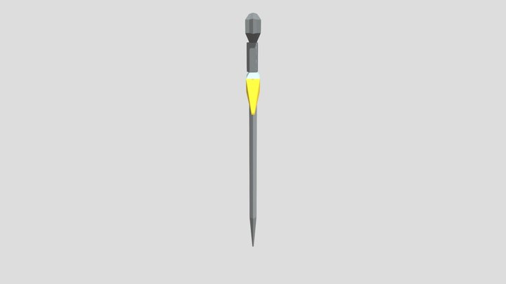 Low poly decorative sword 3D Model