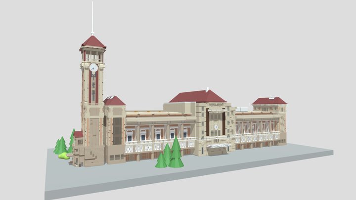 Shanghai Art Museum 3D Model