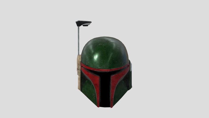 Boba Helmet 3D Model