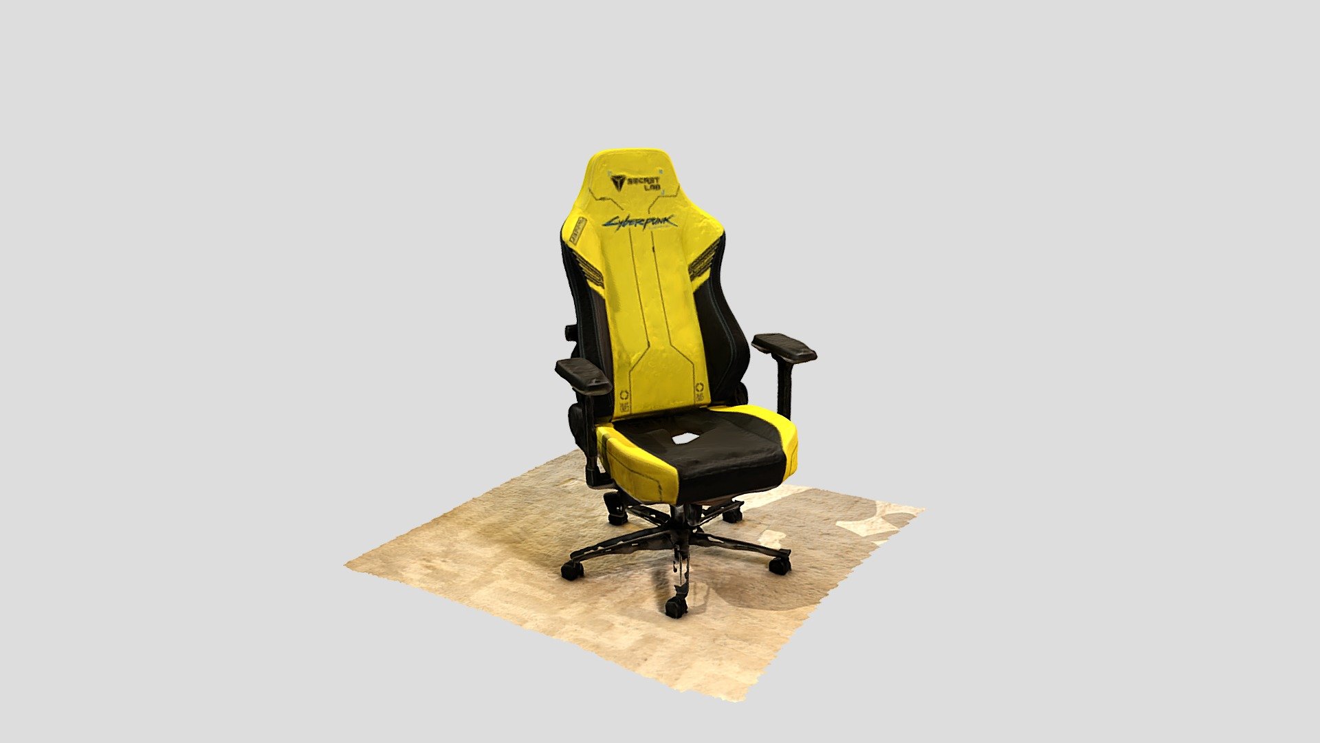 Htech Secret Lab Chair Raw Photoscan 3D model by htechsg [c219429