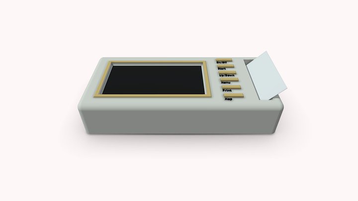 Portable ECG Machine 3D Model