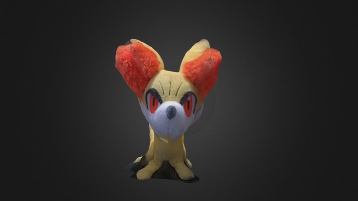 Fennekin plush 3D Model