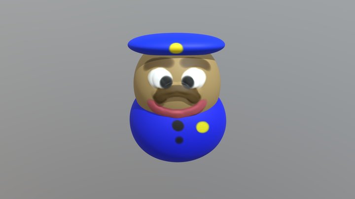Greg the fat cop 3D Model