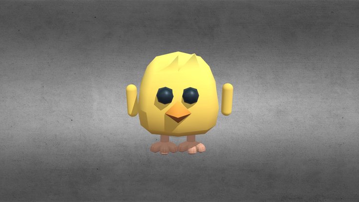 Chicken Gun Chick 3D Model