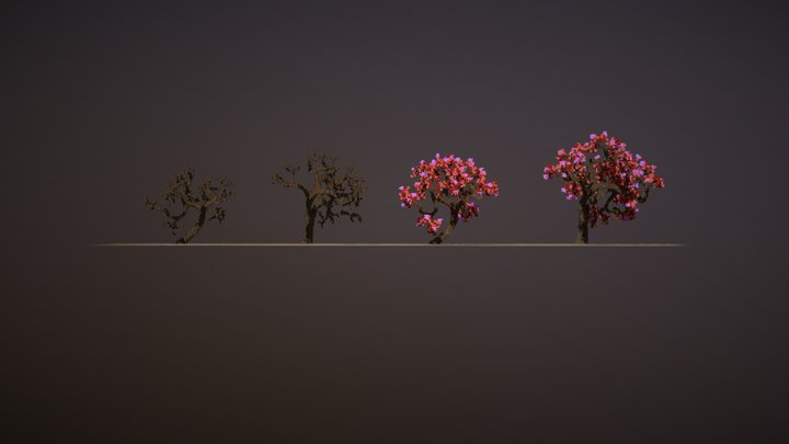 1323 (twitter) Followers Trees :D 3D Model