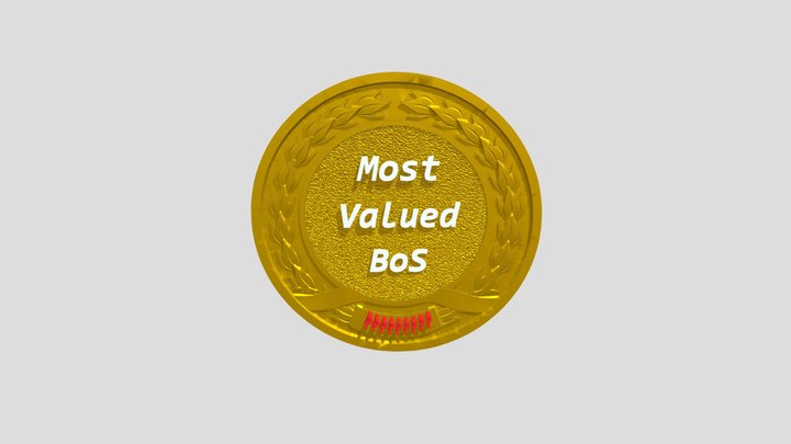 Most Valued BoS Award 3D Model
