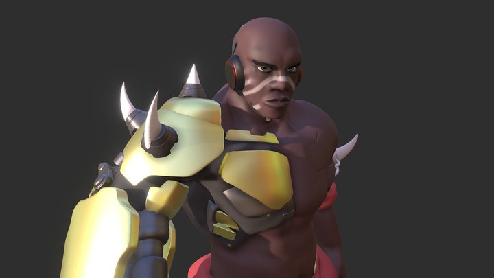 Overwatch - Doomfist (Fan-made) 3D Model