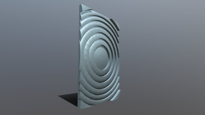 fresnel lens 3D Model