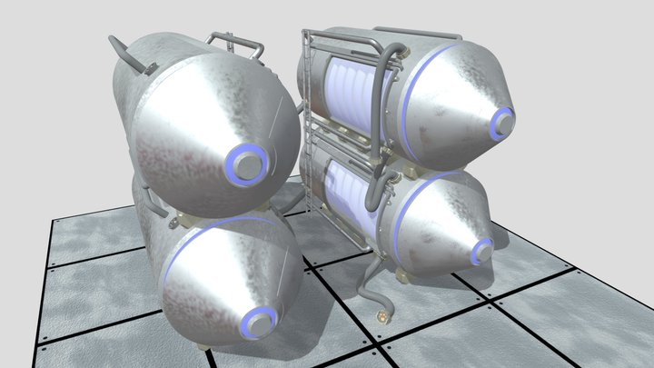 Near Future Space Engine 3D Model