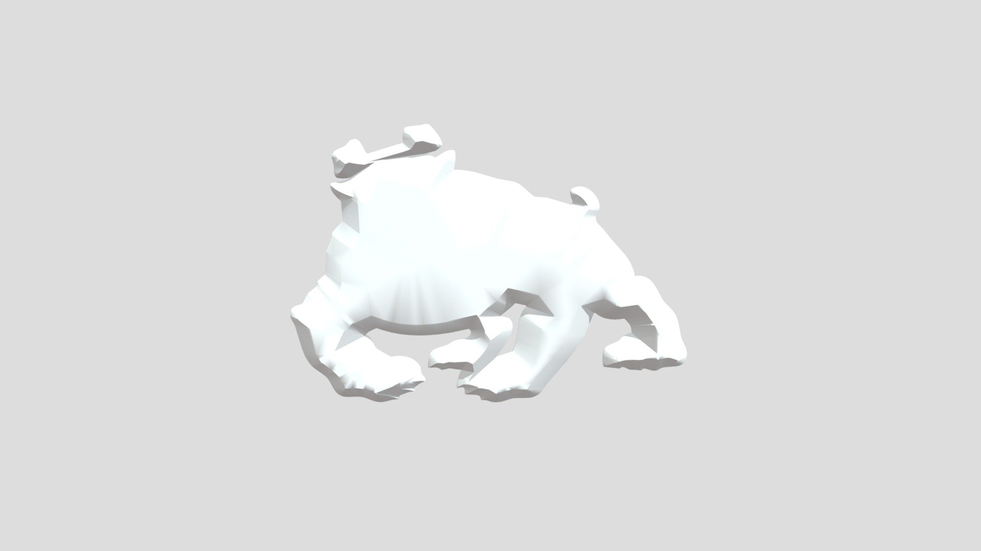 #FresnoStateHubs 3D Bulldog Logo