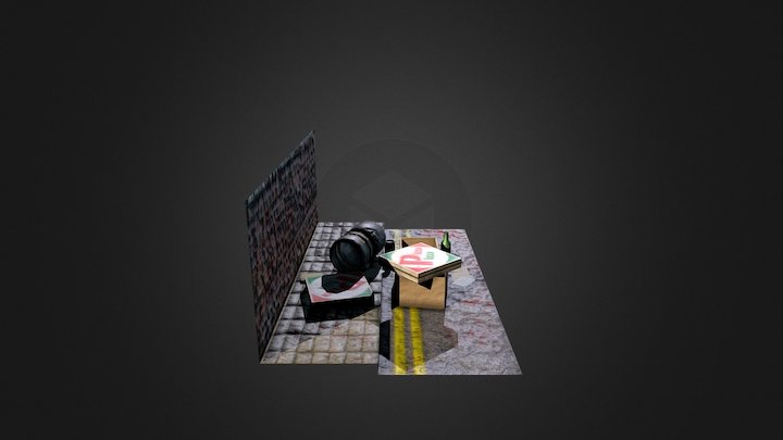 Rubbish Scene 3D Model