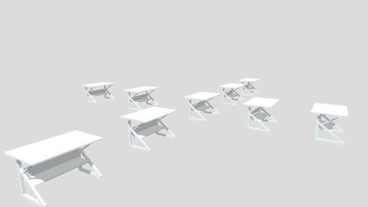 Desk 2 – Low Poly FBX Asset for Games & Interior