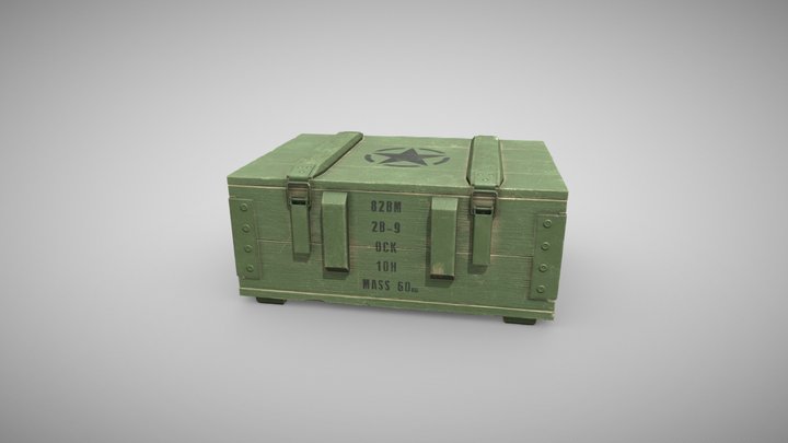 Military Crate 3D Model