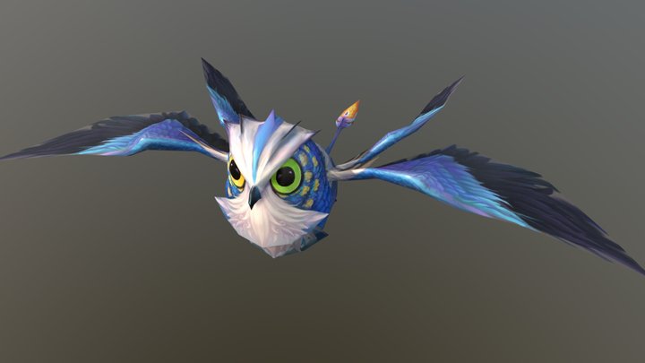 Bird Flying Animation 3D Model