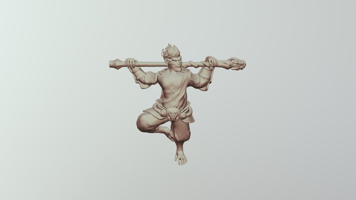 Monkey King of Dota 2 3D-model for printing 3D Model