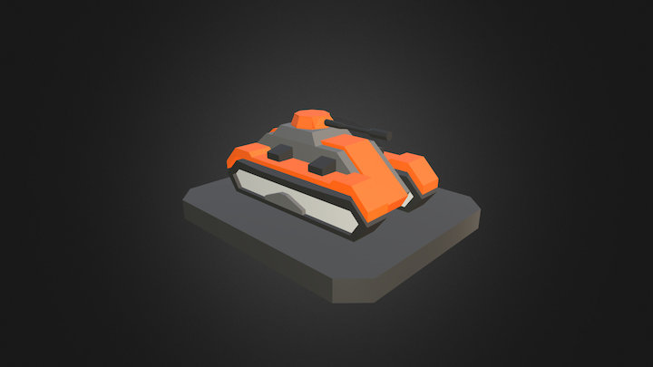 Futuristic Tank 3D Model