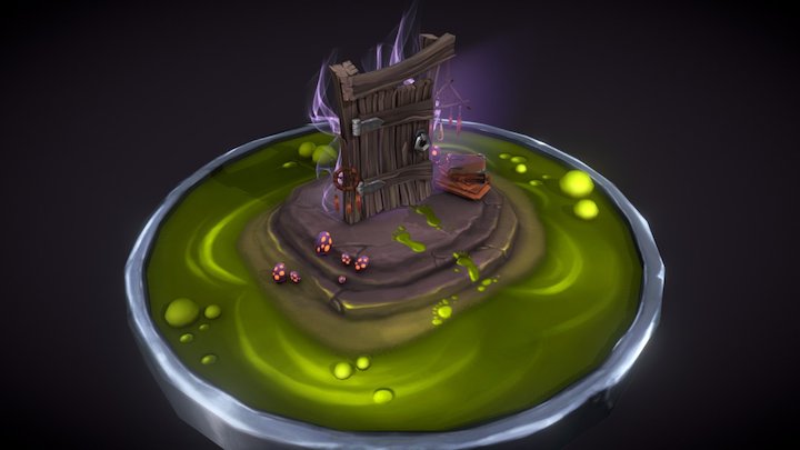 Witch's door 3D Model