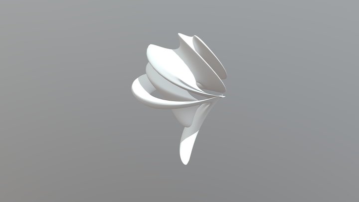 abstract cosmic dust shape 1 3D Model