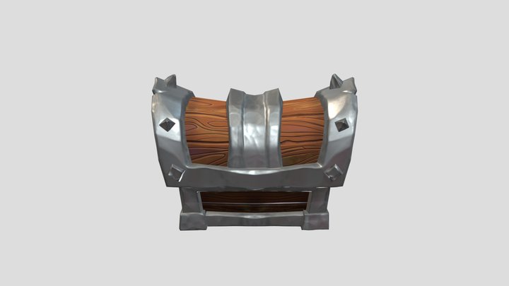 low poly chest for Vanechka