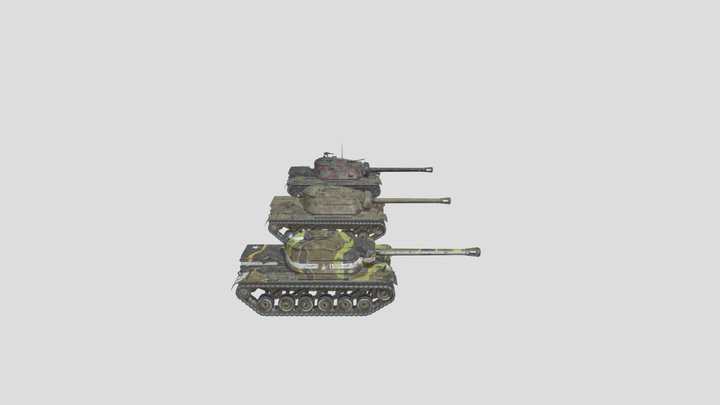T110E4 3D Model