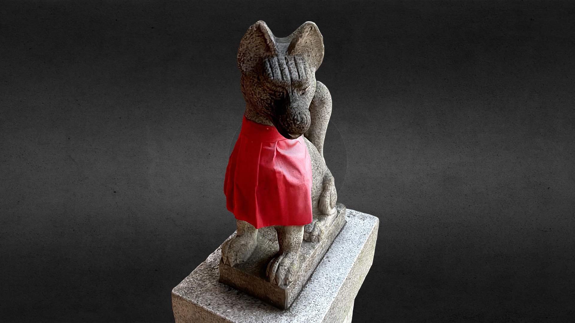 The fox statues scans with iPhone12 Pro (Trnio)