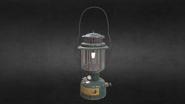 High Poly Coleman Lantern - Game Ready - 3D Model