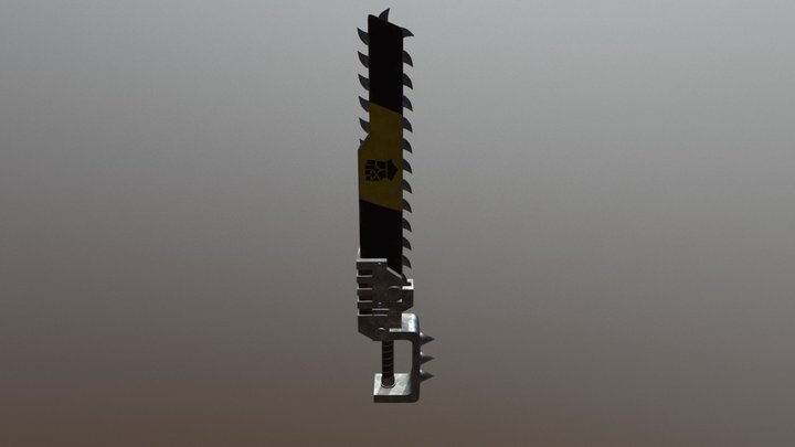 Chain Sword Warhammer 3D Model