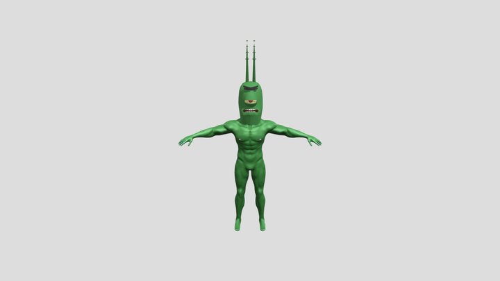 Buff Plankton 3D Model