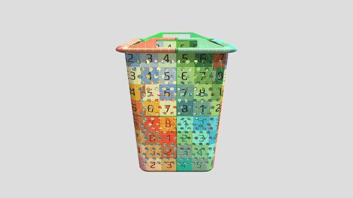 UV Laundry Basket 3D Model