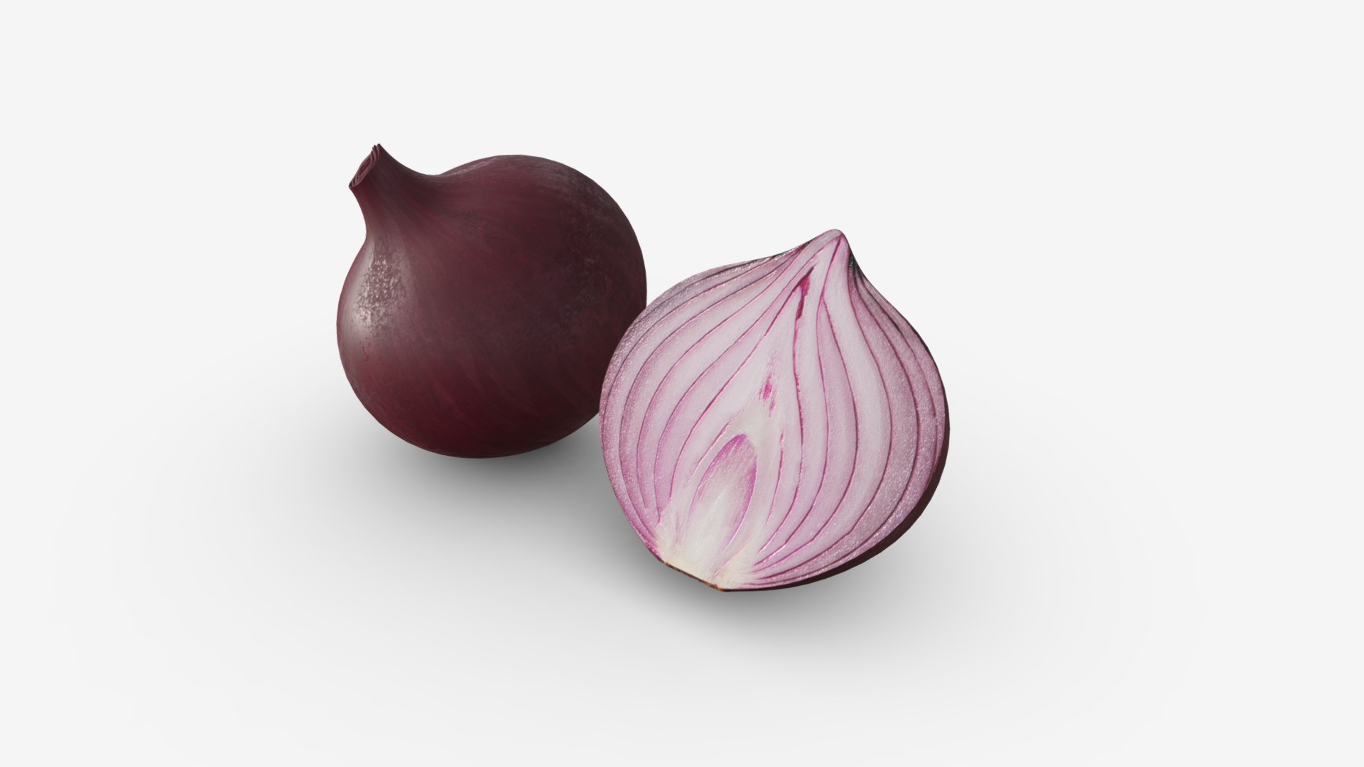 3D model onion - This is a 3D model of the onion. The 3D model is about a close-up of some food.